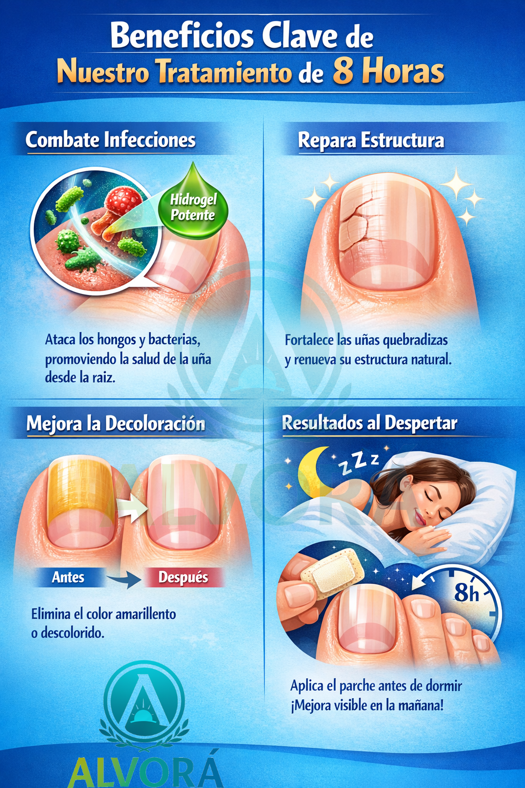 Parche de hongos para pies