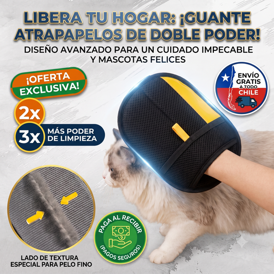 Guante Removedor de Pelo 2 en 1