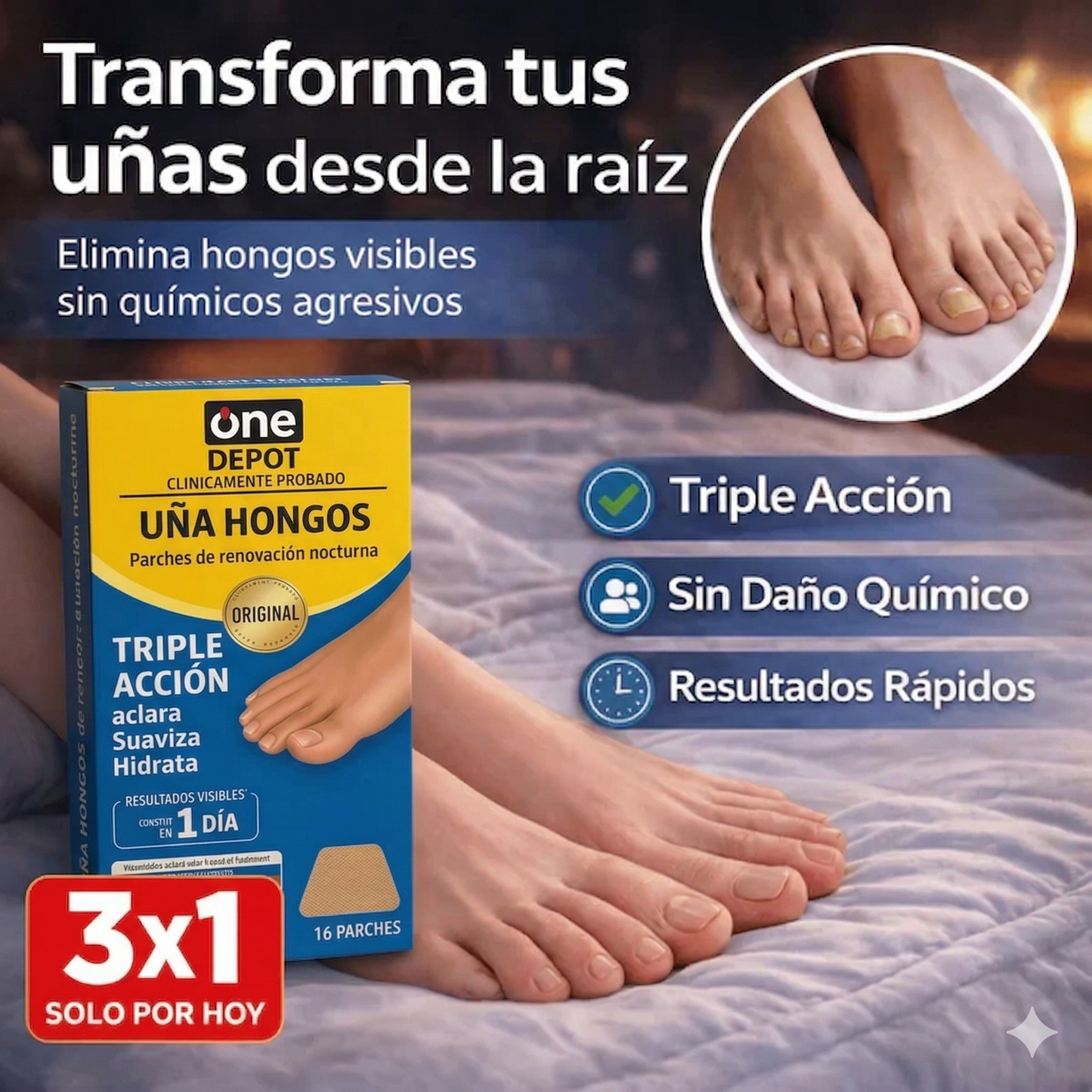 Parche Hongos De Uñas
