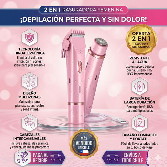 GlowTrim® Rasuradora femenina